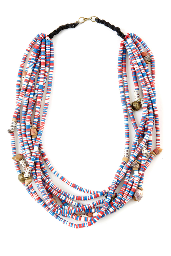Buy Ratnavali Jewels Designer Blue Faceted Agate Stone Single Line Beads  Necklace online